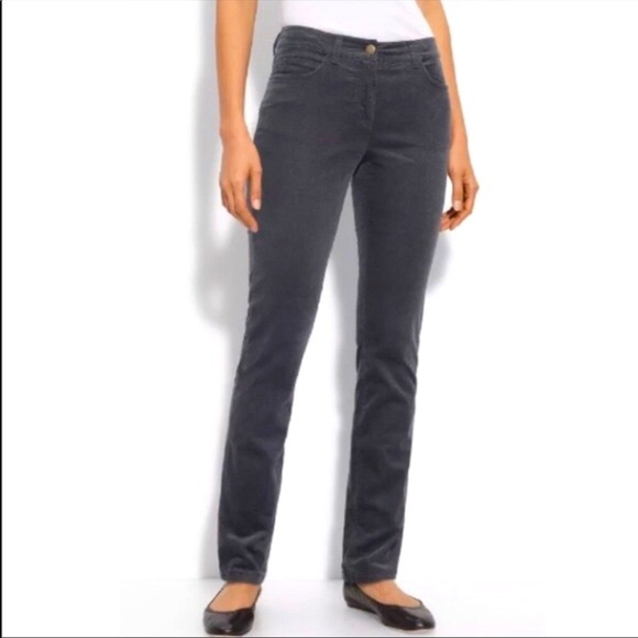 Eileen Fisher Soft Corduroy Straight Leg Pants Sml - Picture 1 of 16